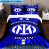 3pcs F.C. Internazionale Milano Printed Bedding Set Duvet Cover Closure Includes 1 Duvet Cover & 2 Pillowcases Bedding Sets Home Decor Gifts