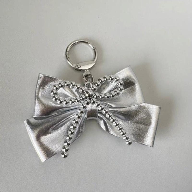 Elegant Keychain Pendant Accessory Portable Bowknot Phone Pendant Keychain Bag Decoration for Women and Girls