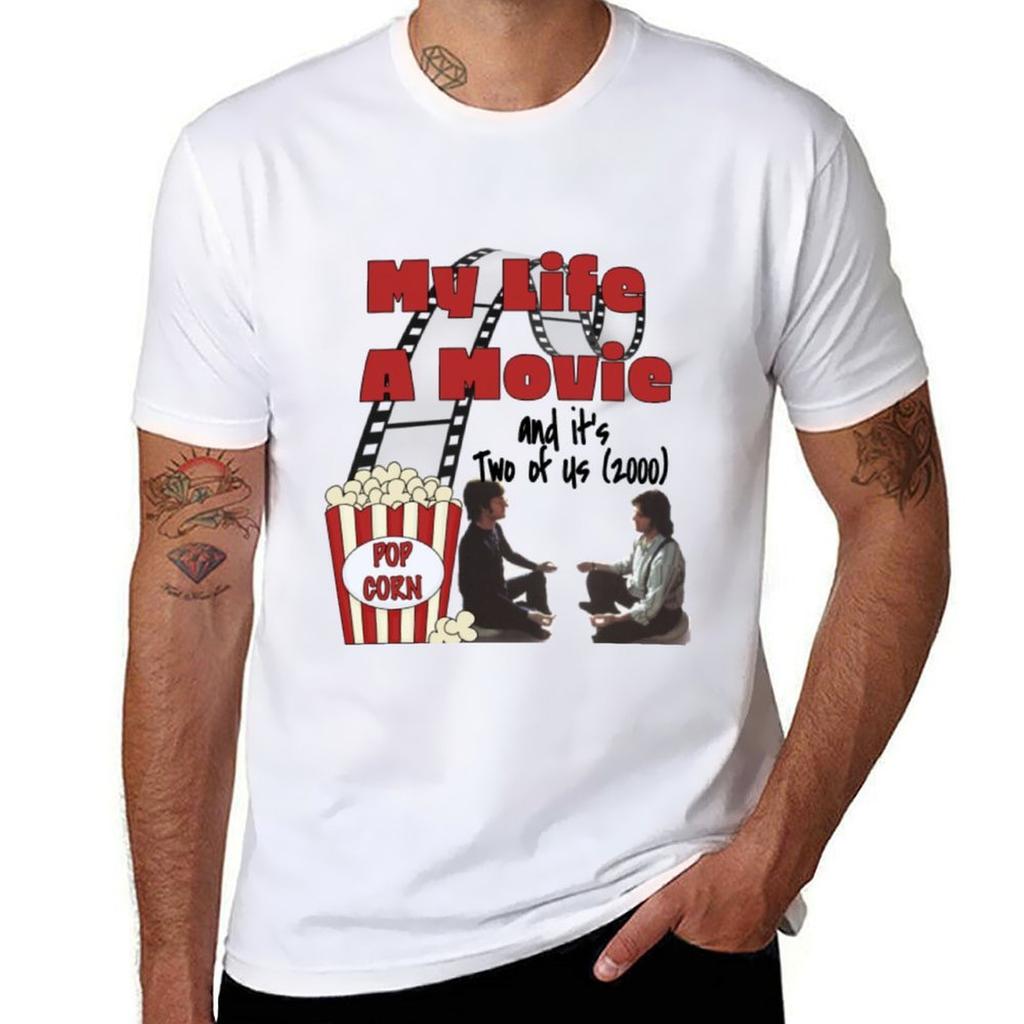 My Life A Movie And Its Two Of Us 2000 Tshirt Antiwrinkle Short Sleeve Tshirt