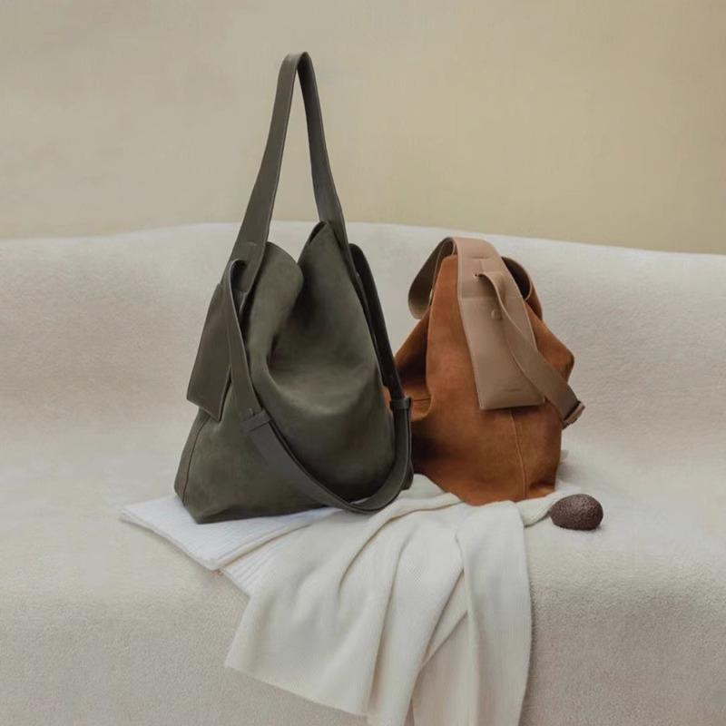 В наличии Сумка-тоут Songmont Yamashita из замши: Сумка большой вместимости, трансформер, на плечо/через плечо