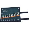 Набор комбинированных ключей-трещоток TRUSCO, 8 штук (Короткий тип) TGRW-800FS