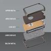 AABBJ1 1Pc Premium Zinc Alloy+Leather Key Fob Case for Volvo XC40 XC60 XC90 S60 S90 V50 V70 V90 V60 V40 S80 EX30 Anti-Dust Auto Parts