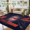Crystal Velvet Square Rug Custom NameF1 Pattern Non Slip Home Floor Decor Rug