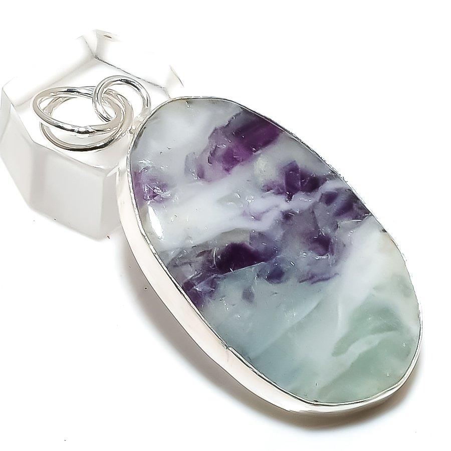Natural Kammererite Gemstone 925 Sterling Silver Jewelry Pendant 2.25" H6o10