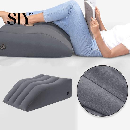 Sleep Improvement Leg Pillow Inflatable Elevation Portable Easy Inflation Flocking Ergonomic Post-operative Design Multifunctional for Circulation