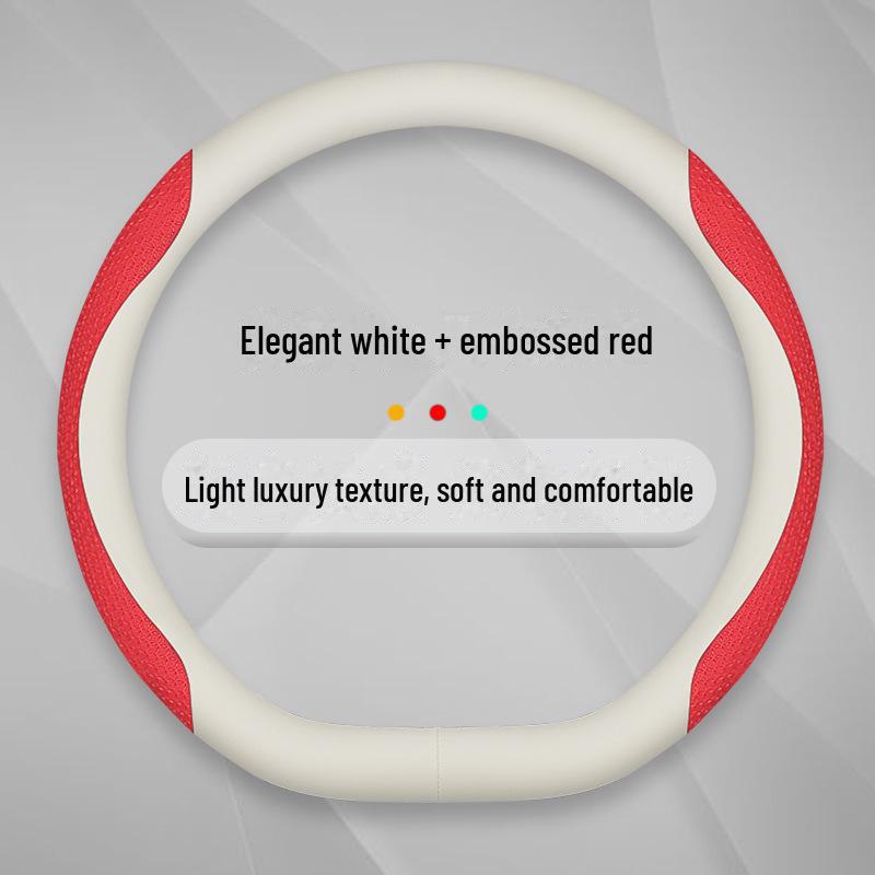 19-23 Geely Binyue Steering Wheel Cover: Cool Carbon Fiber and Leather Design