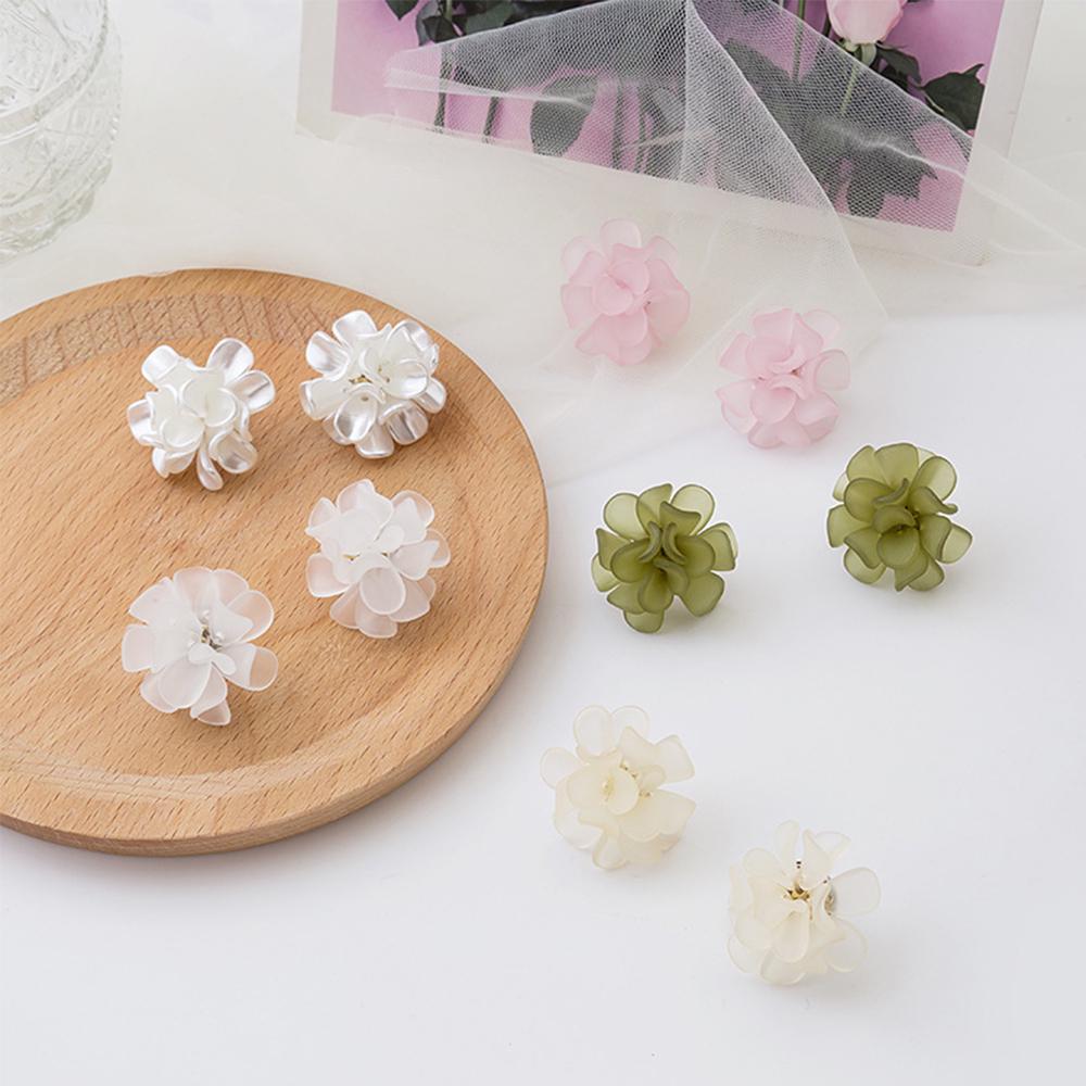 Вечеринки Элегантные Женские Сладкие Акриловые Цветочные Женские Ювелирные Изделия Цветочные Серьги Серьги-гвоздики