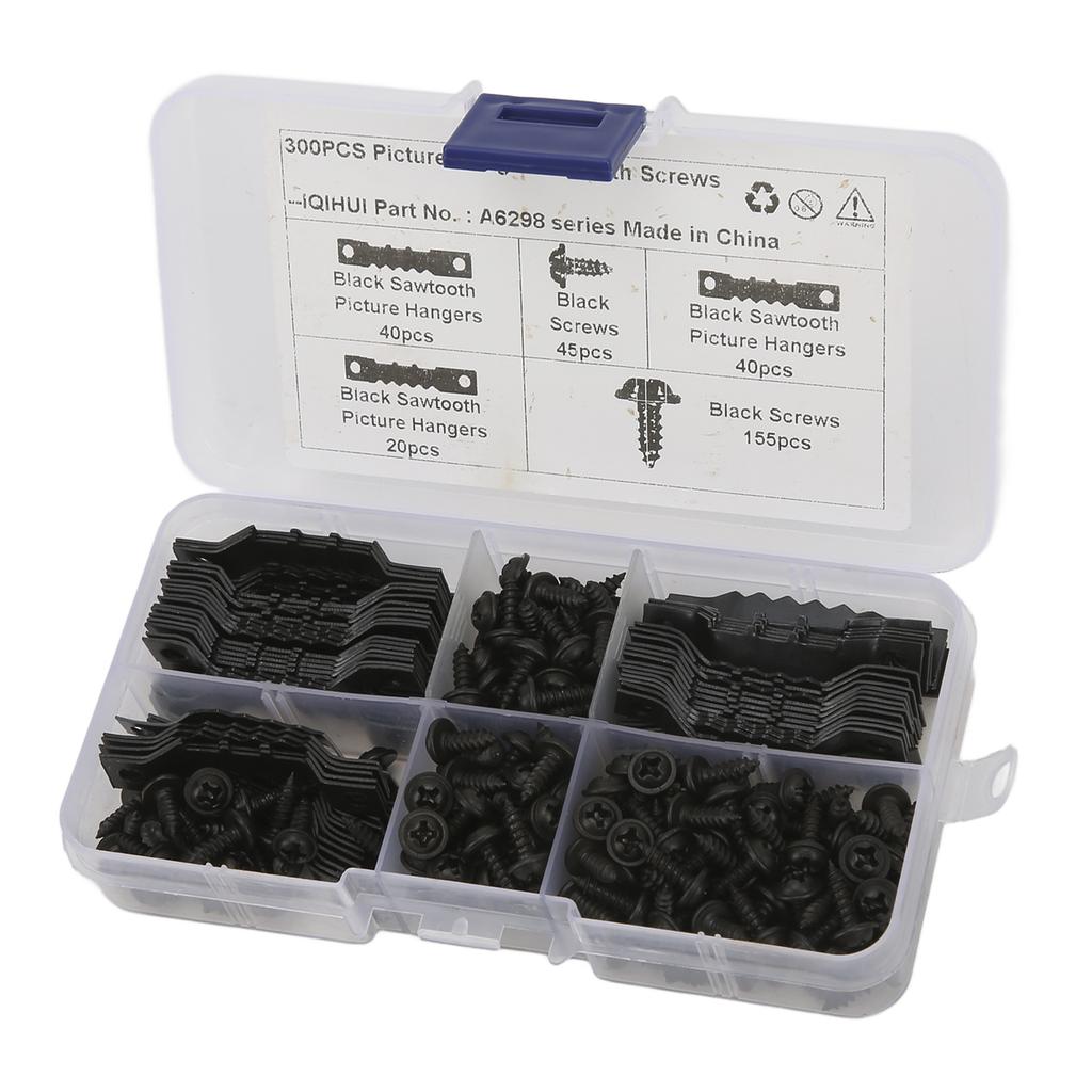 100Pcs Sawtooth Picture Hangers Rust Resistant Stable Durable Seamless Sawtooh Frame Hanging Hooks