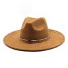 Hat Suede Top Hat Casual Versatile Vintage Wool Top Hat Ladies Stage Jazz Hat