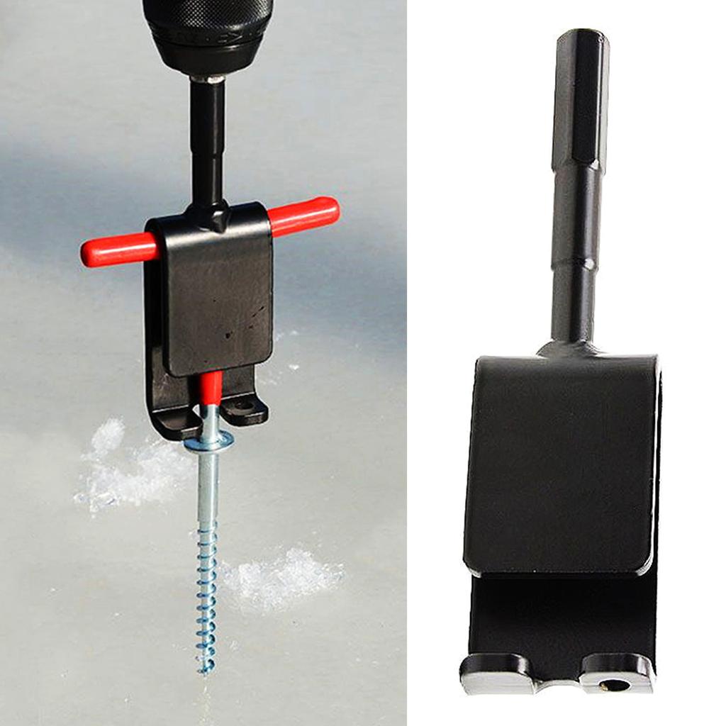 Ice Anchor Universal Ice Fishing Shelter Stake Nail Adapter Head Ice Insert Ice Shanty Anchors for Setting Up Shelter