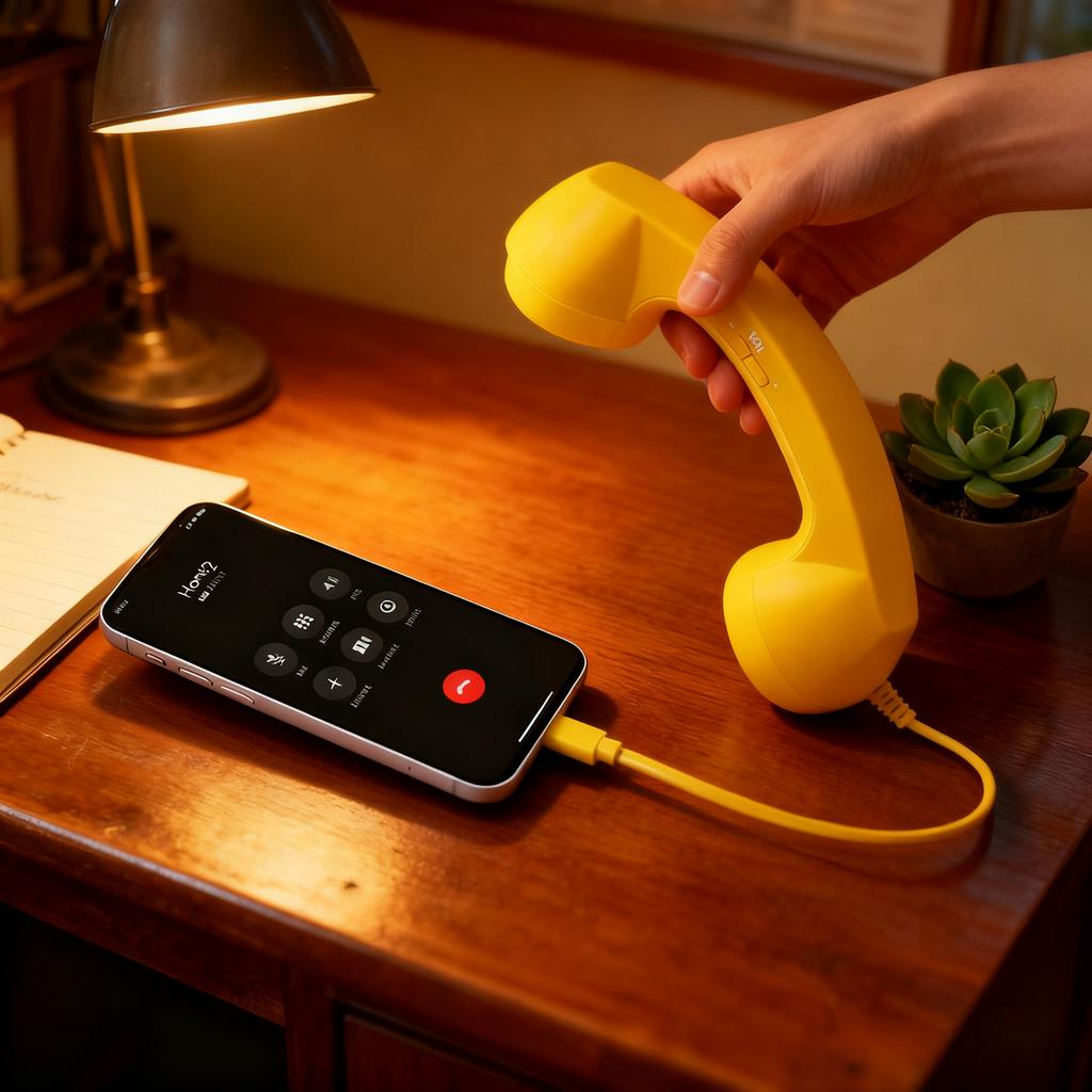 Микрофон-трубка для ретро-телефона Type-C для Android, Plug and Play, проводная гарнитура для голосового чата, прямых трансляций, чистый звук