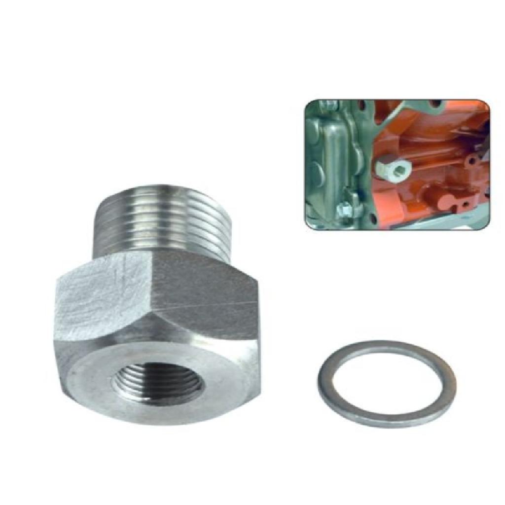 Engine Oil Pressure Sensor Adapter Aluminum Oil Sensor Connector for LS Series Oil Tray Crankcase and Fan Replacement