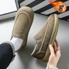 Теплые замшевые мужские повседневные туфли с мехом, дышащий комфорт, без шнуровки, мужские туфли для вождения, обувь от люксового бренда, мужские лоферы, мужские ленивые туфли, мокасины