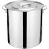 Commercial-grade Stainless Steel Pot with Lid, Suitable for Induction Cooktops, Induction Cooktops, and Gas Stoves (25*25cm)