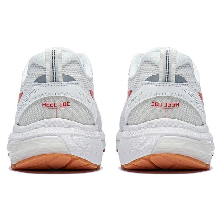Кроссовки для бега Li Ning Fuyiao с нескользящей подошвой и износостойкостью, женские кроссовки для бега белого и красного цвета ARXT014-5