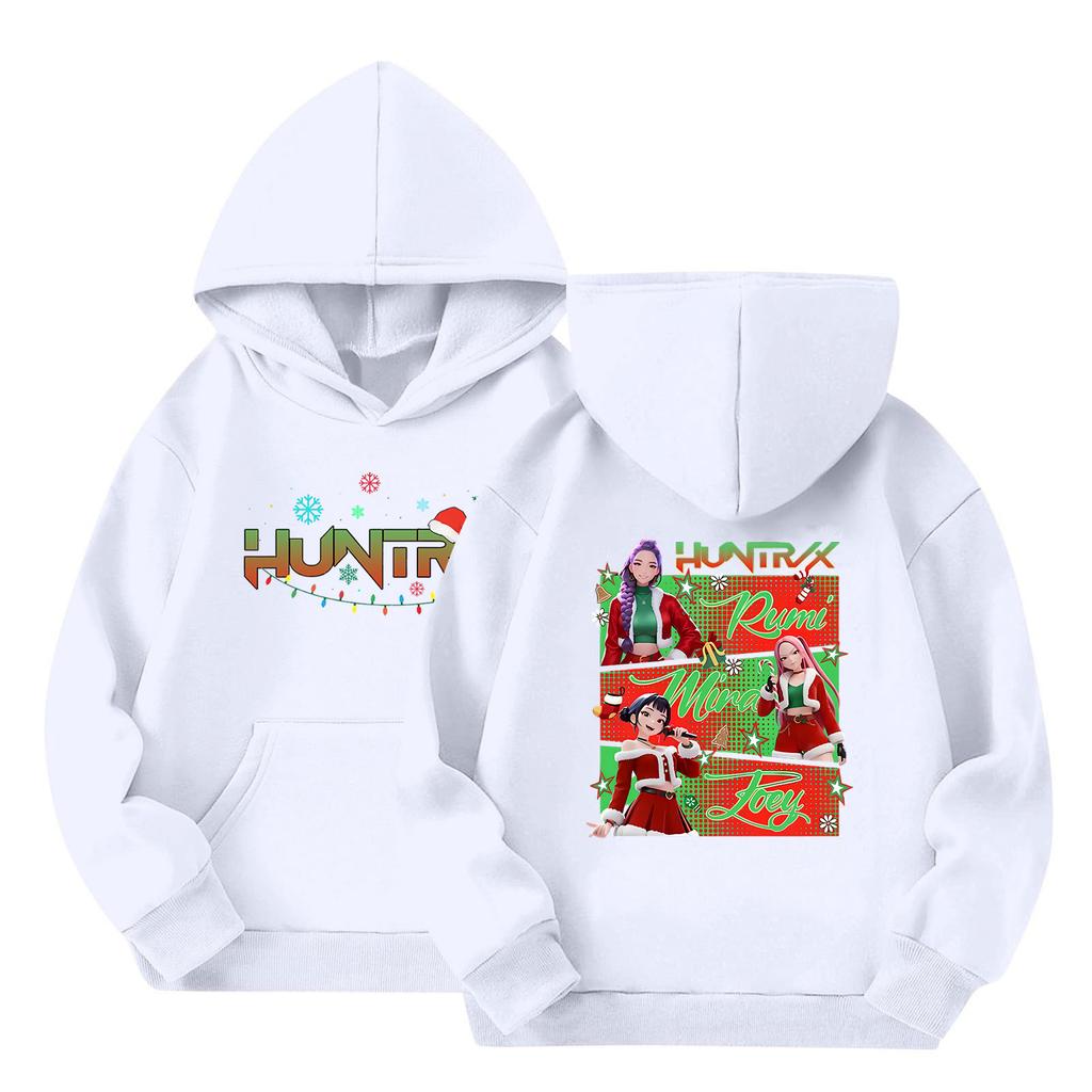 Kids' Long Sleeve Loose Pullover Letter Print Drawstring Hooded Sweatshirt