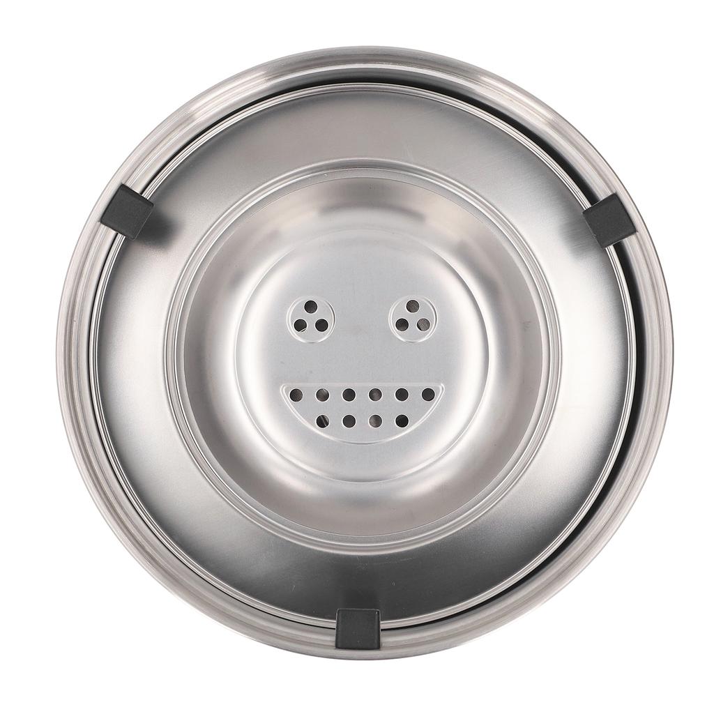 Dog Water Bowl Dispenser 304 Stainless Steel Spill Proof 3L Large Capacity Slow Drinking Pet Bowl