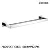 Chrome Polished Double Towel Bars Bathroom Towel Hanger Rack Stainless Steel Bathroom Accessories Soap Dish Toilet Brush Holder