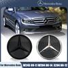 Для Mercedes Benz W245 B200 B250 W204 C300 C250 C350 GLK X204 GLK300 GLK350 Глянцевый черный Новейший 3D Логотип-эмблема Звезда Черная окантовка