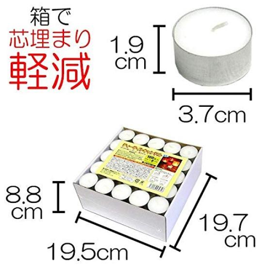 Tealight Burning Approximately 6 Hours Candles, Energy-Saving Candles, Time (100 pieces)