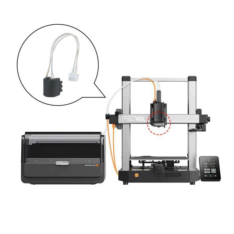 1 Комплект DIY аксессуаров для Anycubic Kobra 3 Max сопло хотэнд Kobra 3 Max Combo сопло быстрой замены закаленная сталь 0,6/0,8 мм