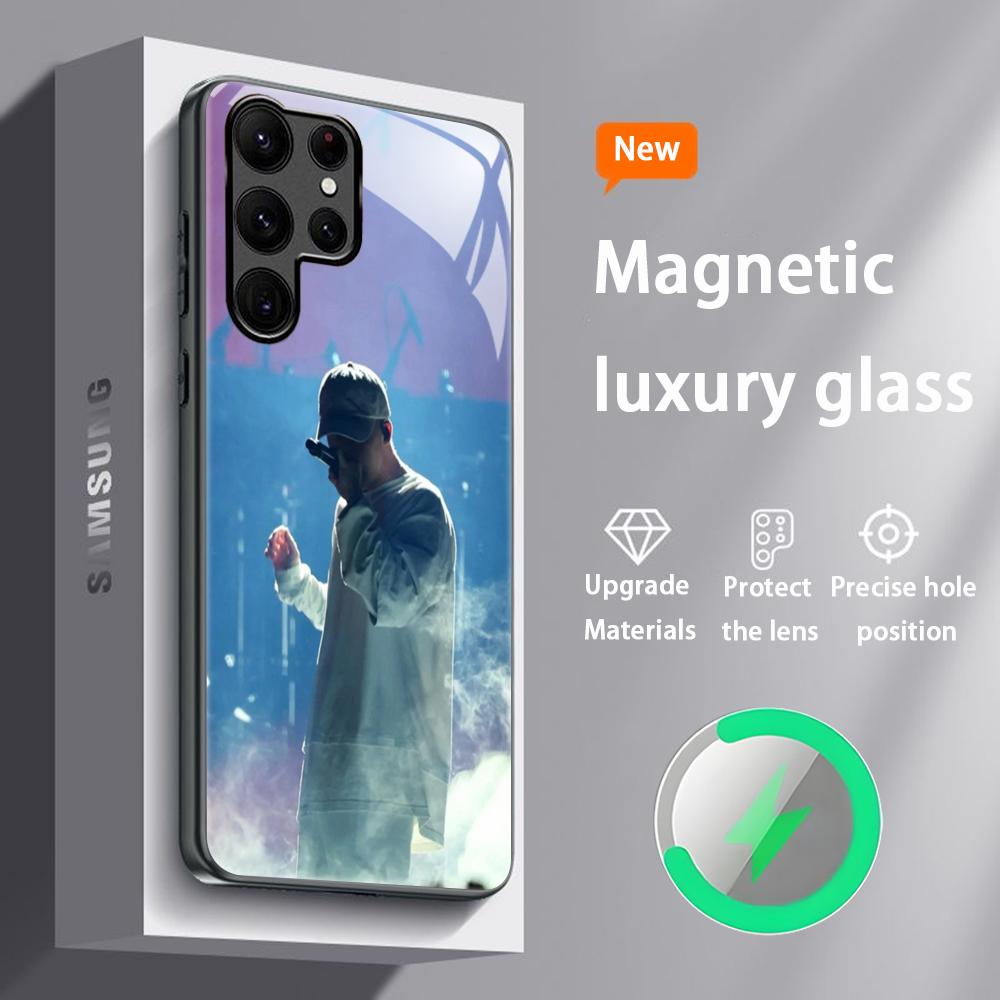 Популярный чехол для телефона Star N-F Rapper для Samsung S25 S24 S23 S22 S21 S20 Plus Ultra Note20 Стеклянный Магнитный Чехол