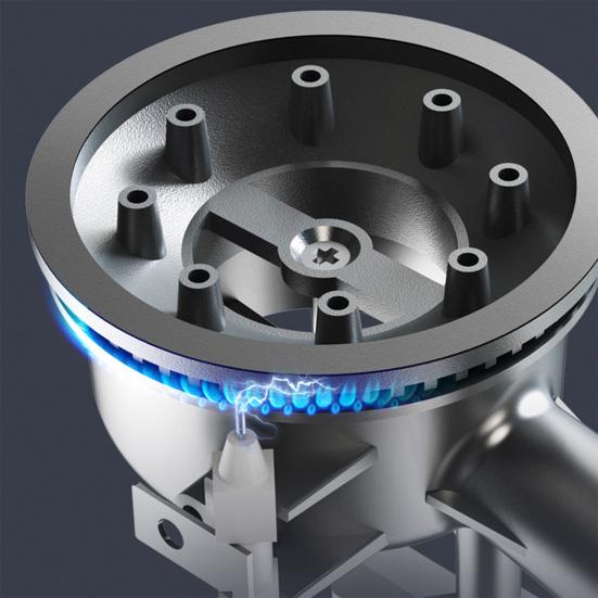 Уличная походная плита с автоматическим отскоком газового клапана, горелка, портативная бутановая печь из нержавеющей стали для кемпинга, барбекю, пикников, пешего туризма, дома, на открытом воздухе