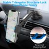 ML239 360 Degree Rotating Car Phone Mount with Telescopic Arm Suction Cup Base Cellphone Holder