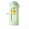 1.8L Glass Sports Bottle For Water For The Gym With Phone Holder