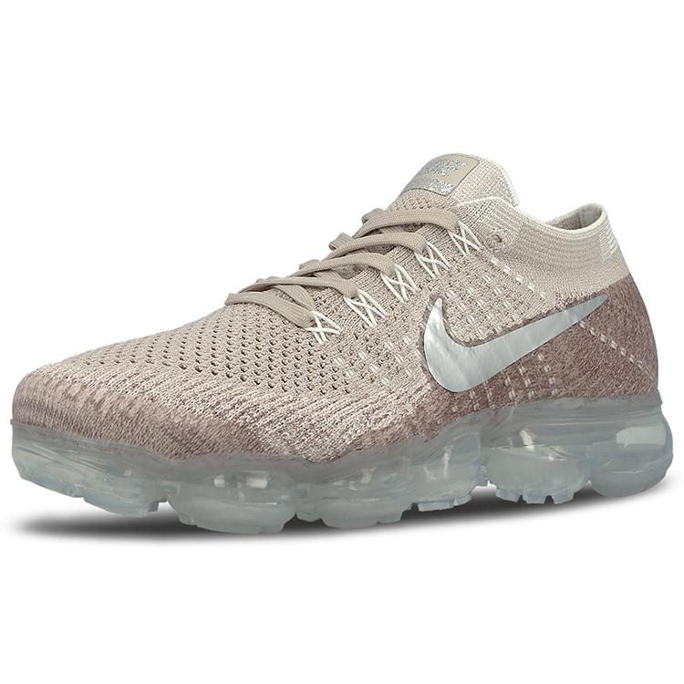 Nike AIR VAPORMAX Sports Low top Air Cushion Running Shoes Womens Chromium White/Sunset Red 849557-202