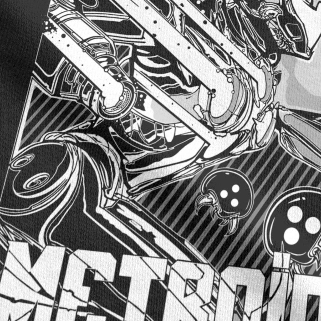 Мужская футболка Super Metroid, игровая футболка для отдыха, футболка с коротким рукавом и круглым вырезом, хлопковая одежда больших размеров