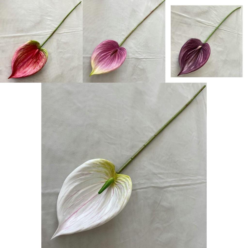 Faux Anthurium Plant Realistic Touch Indoor Outdoor Wedding Styling