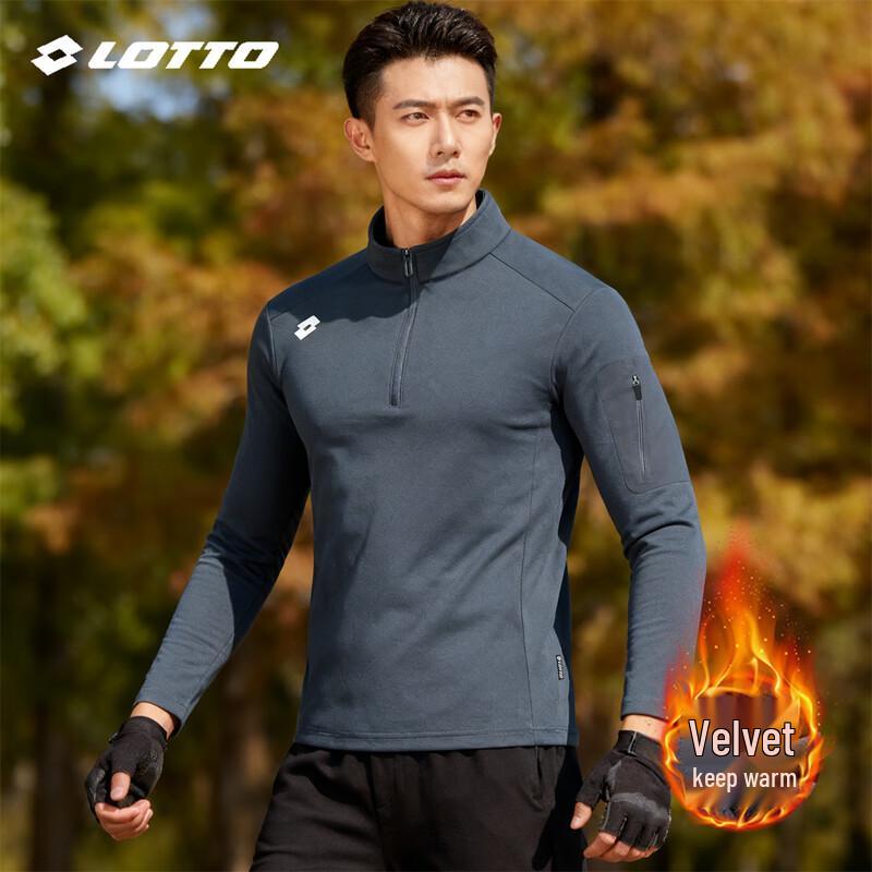 LOTTO Unisex Fleece-Lined Half-Zip Pullover Sweatshirt