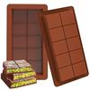 1/2Pcs Large Deep Chocolate Mold Silicone Candy Molds for Stuffed Bars BPA-Free Easy To Clean High Temp Tolerance Homemade Chocolate Making Supplies