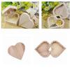Handmade Heart Jewelry Wooden Box Home Storage Earrings Ring Box