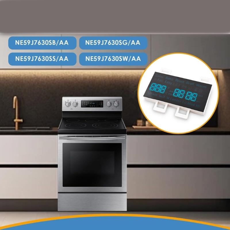 Replacement LED Panel DE07-00129A LED Screen Plastic Texture Suitable for Select Oven/Stove Models Easy Installation