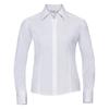 Womens/Ladies Poplin Easy-Care Fitted Long-Sleeved Shirt