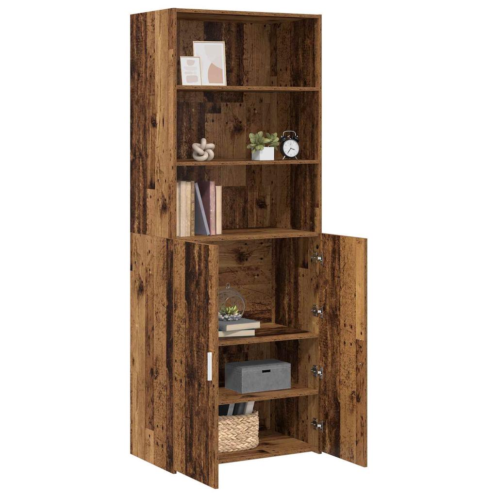 Highboard Reclaimed Wood 70 x 42.5 x 185 cm Engineered Wood