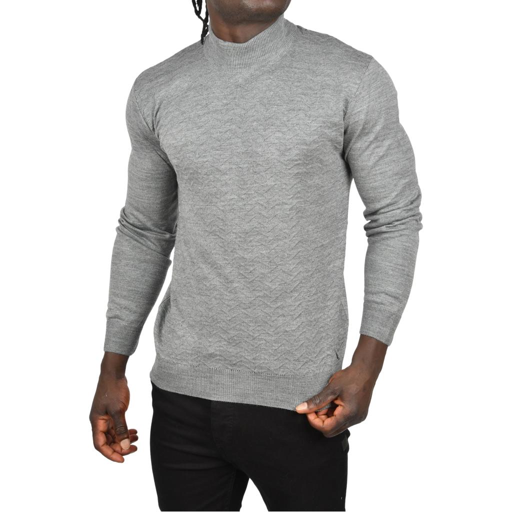 DeepSEA Полуводолазка с зигзагообразным узором и тонким трикотажным воротником 2505496