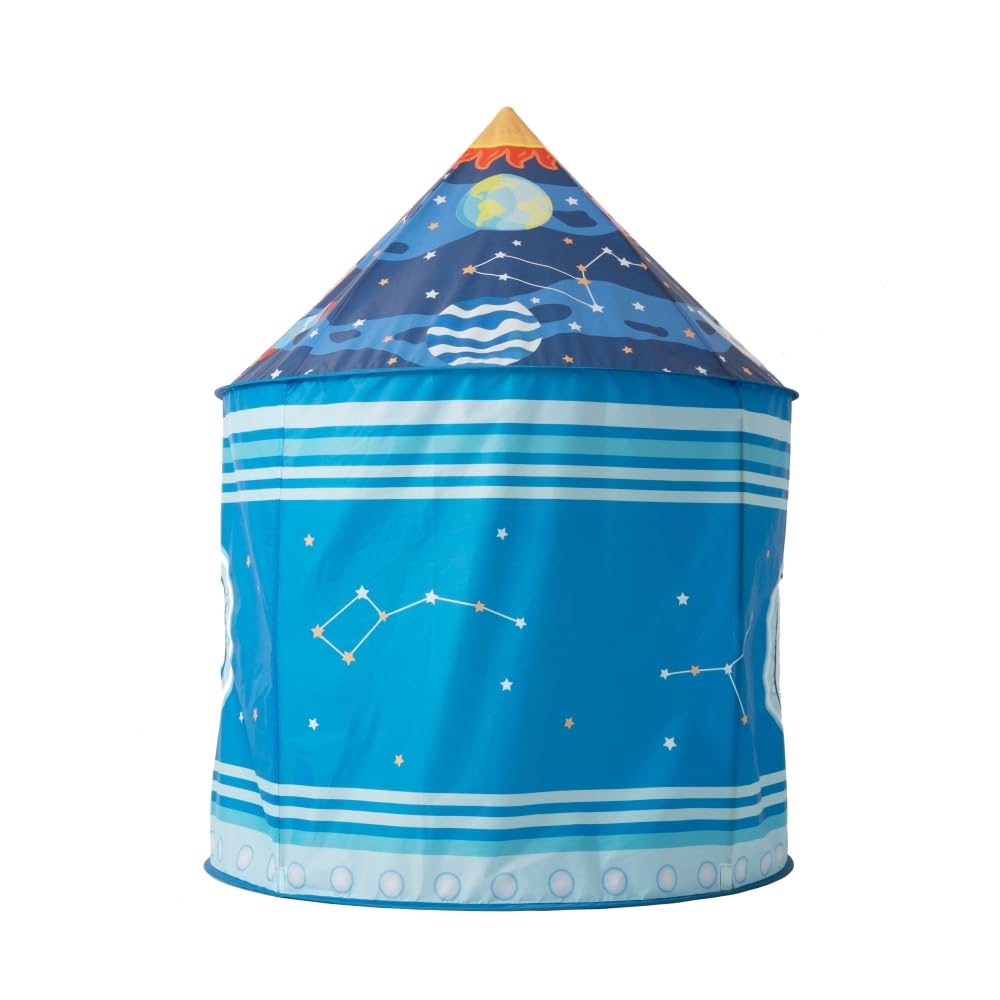 Benebomo Палатка для детей, палатка-ракета, детская палатка, палатка-домик, палатка-космический корабль, складной бассейн с шариками, для дома и улицы, игрушка-ракета с сумкой для переноски, детская игровая