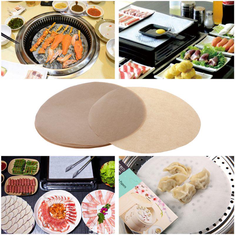 8inch Parchment Paper Cookie Baking Sheets Liners Round Cake Pan Non-Stcki