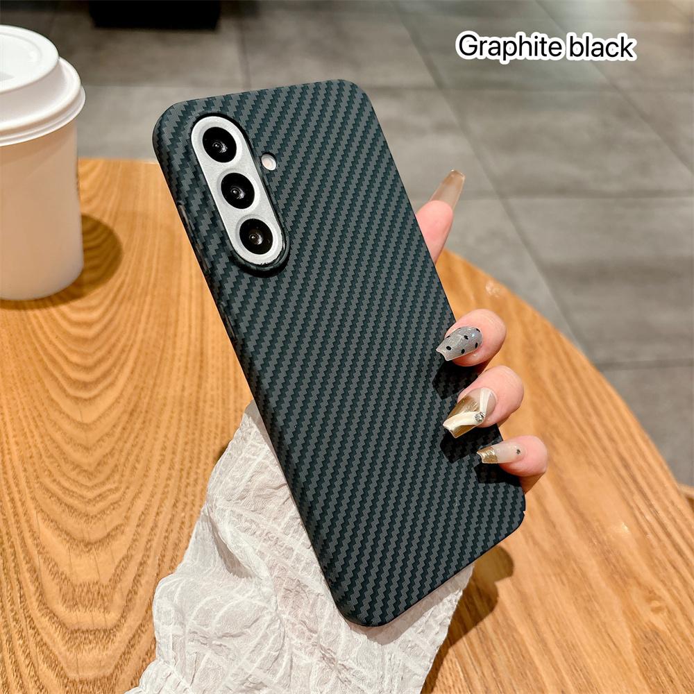Carbon Fiber Kevlar Texture Magsafe Phone Case for Samsung Galaxy S25 S24 Plus S23 S22 S26 Ultra A56 A16 A55 A57 A17 Cover