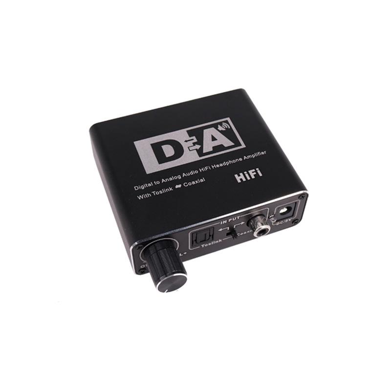 Digital To Analog Converter: Coaxial To 5.1 Channel Audio Decoder with Adjustable 3.5mm Headphone Jack