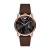 Emporio Armani AVIATOR AR11337 Officially Imported Men's Watch, Brown,
