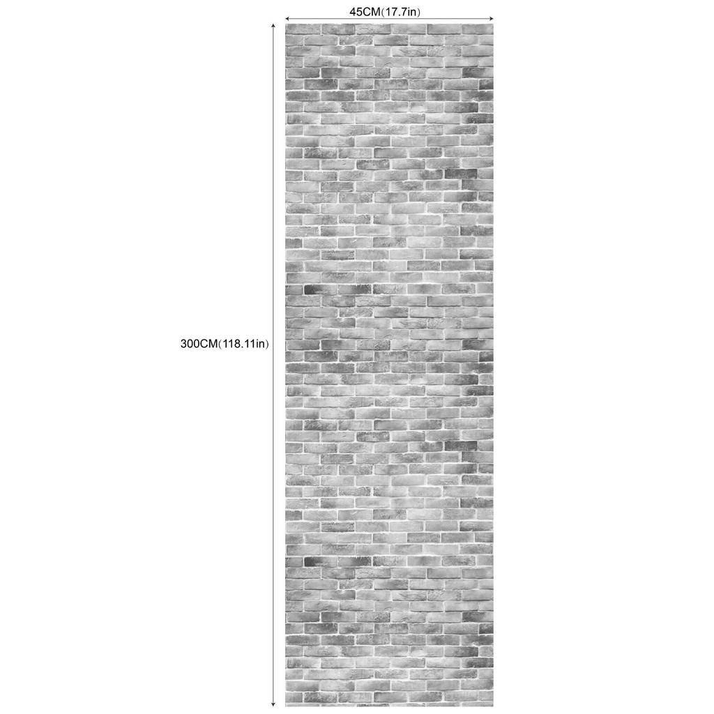 Бесшовные обои для гостиной и спальни с кирпичной стеной(45см*300см)