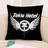 Наволочка для подушки с 3D-принтом рок-группы Tokios Hotels, 40*40 см, из полиэстера, для дома, дивана, украшения, праздничный подарок.