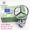 2025 Горячий Для Benz 44 мм 3D Металл Синий Хром Звезда Значок На Капот Для Mercedes Benz W124 W212 W204 W205 W210 W220 W221 A180 Ca