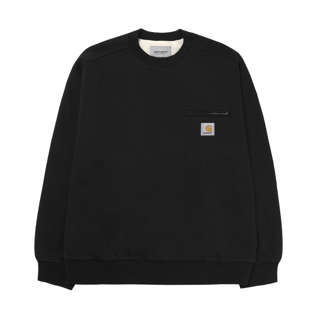 Carhartt WIP Свитшот FW25 Detroit Классический Свободный крой Квадратная бирка Молния Карман на груди Круглый вырез Длинный рукав Свитшот Мужской sweatshirt I035547-89-06