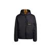 Adidas Originals Embroidered Logo Color-Block Hooded Cotton Jacket Men Outerwear Black H13573