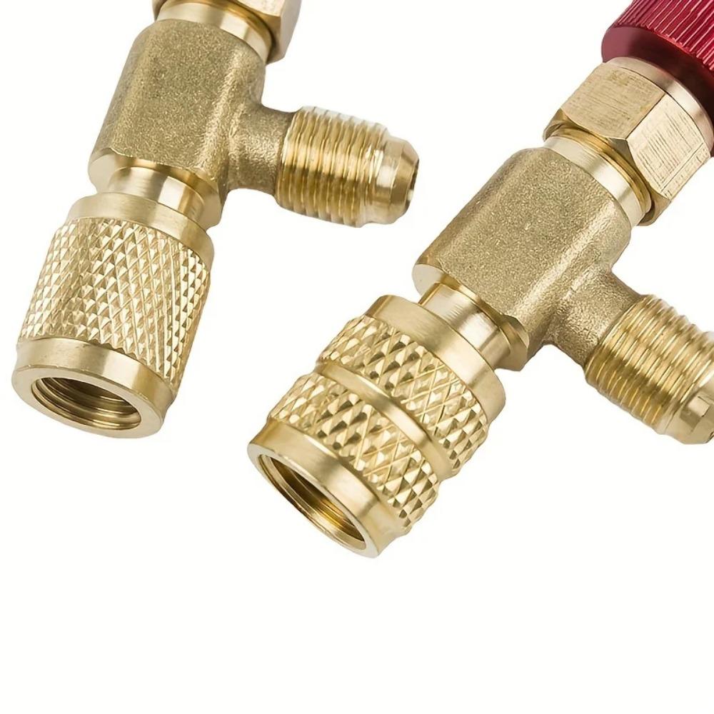 Жидкостный предохранительный клапан R410A R22 Инструмент для хладагента кондиционера 1/4 "Адаптер безопасности Ремонт кондиционера и фторид